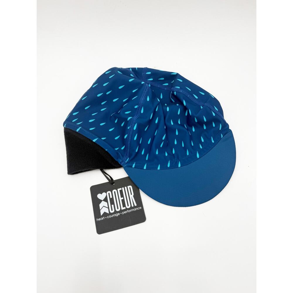 Coeur Thermal Cycling Cap One Size NWT Puddles Raindrop Hat Triathlon Sports NWT